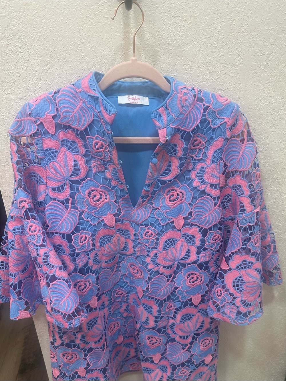 Buddylove Wren Cotton Candy Blue and Pink Dress